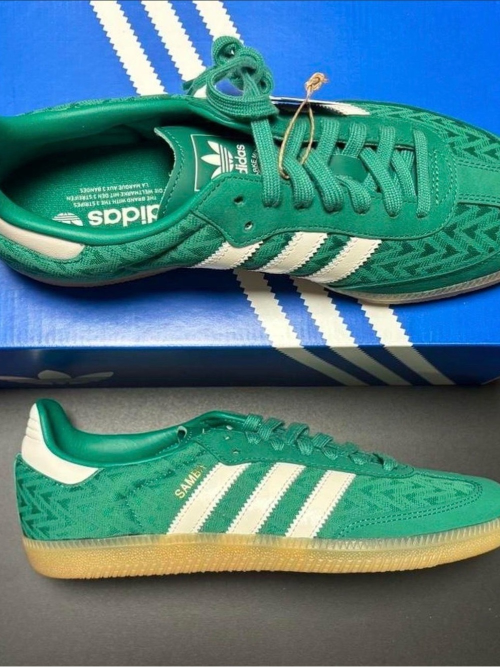 adidas Samba OG W in Bright Green - Picture 2 of 9